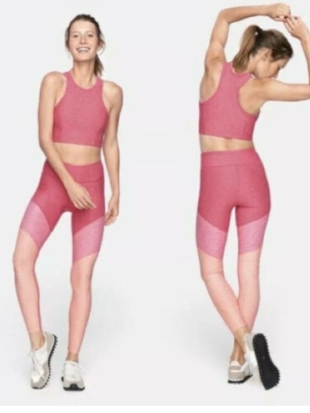 Outdoor Voices Women’s Pink Springs Colorblock 7/8 Leggings